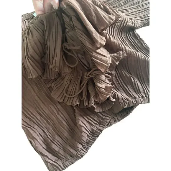 L.I.F.E LOVE IS FOR ETERNITY BILLOWY BOHO BLOUSE SIZE LARGE NWOT - Picture 3 of 7